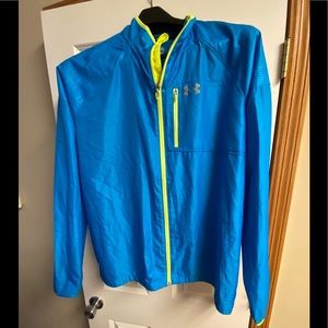 Under armour men’s running jacket XL. Like new